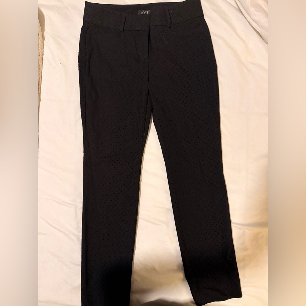 Polka dot ankle pant